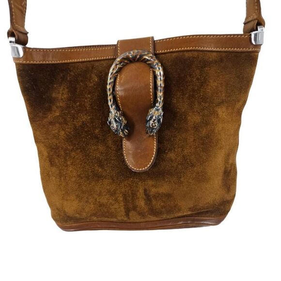 Rare Vintage Gucci Collector Tan Suede Dionysus Bag - Picture 3 of 7